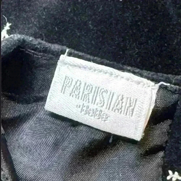 Parisian BeBe Girls Black Velour Snowflakes Jumpsuit 18 Months - Picture 4 of 5